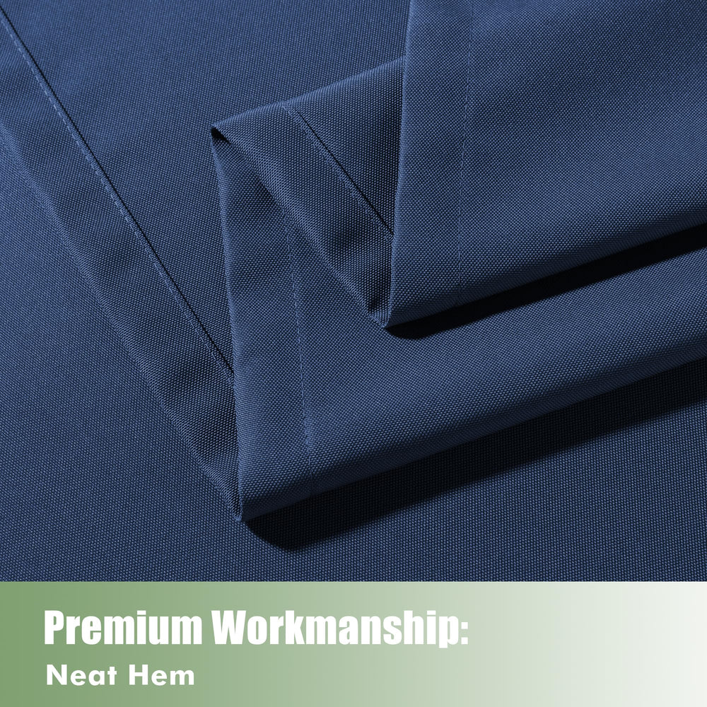 Close-up of grommet on HolidayIdeas Outdoor Curtains
