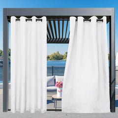 Close-up of grommets on Easy-Going Outdoor Curtains
