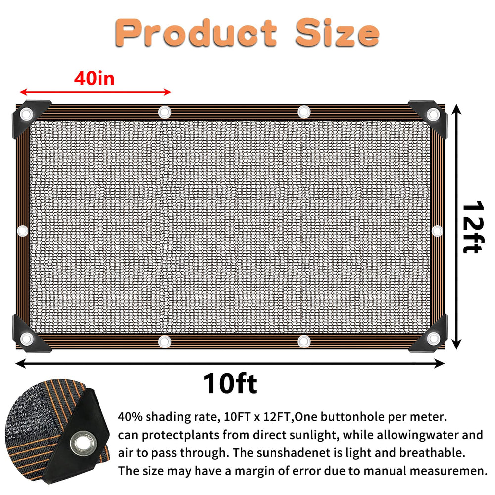Close-up of grommets on QLOFEI Shade Cloth
