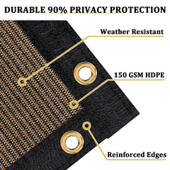 Close-up of grommets on Shade&Beyond Fence Privacy Screen