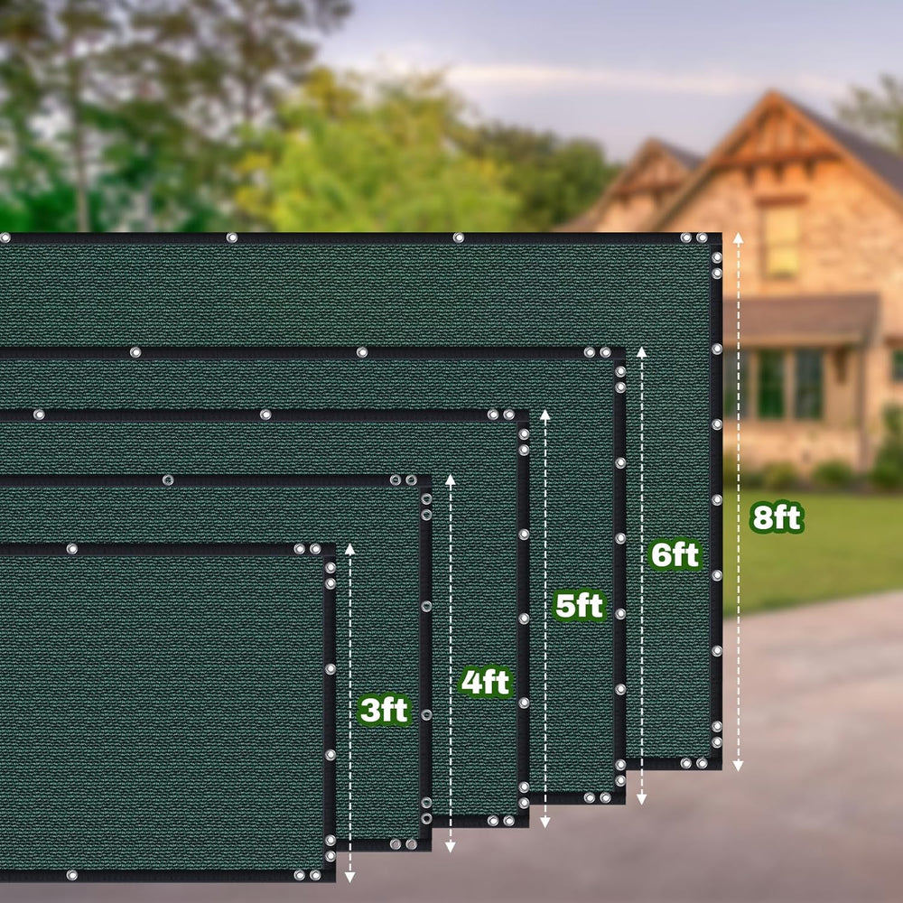 Close-up of grommets on TOTU Privacy Screen Fence