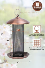 Close-up of Gtongoko Finch Feeder's weather-resistant lid