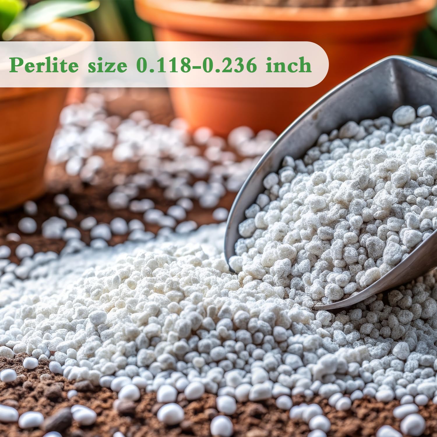 Close-up of HAINANSTRY Perlite showing white granular texture