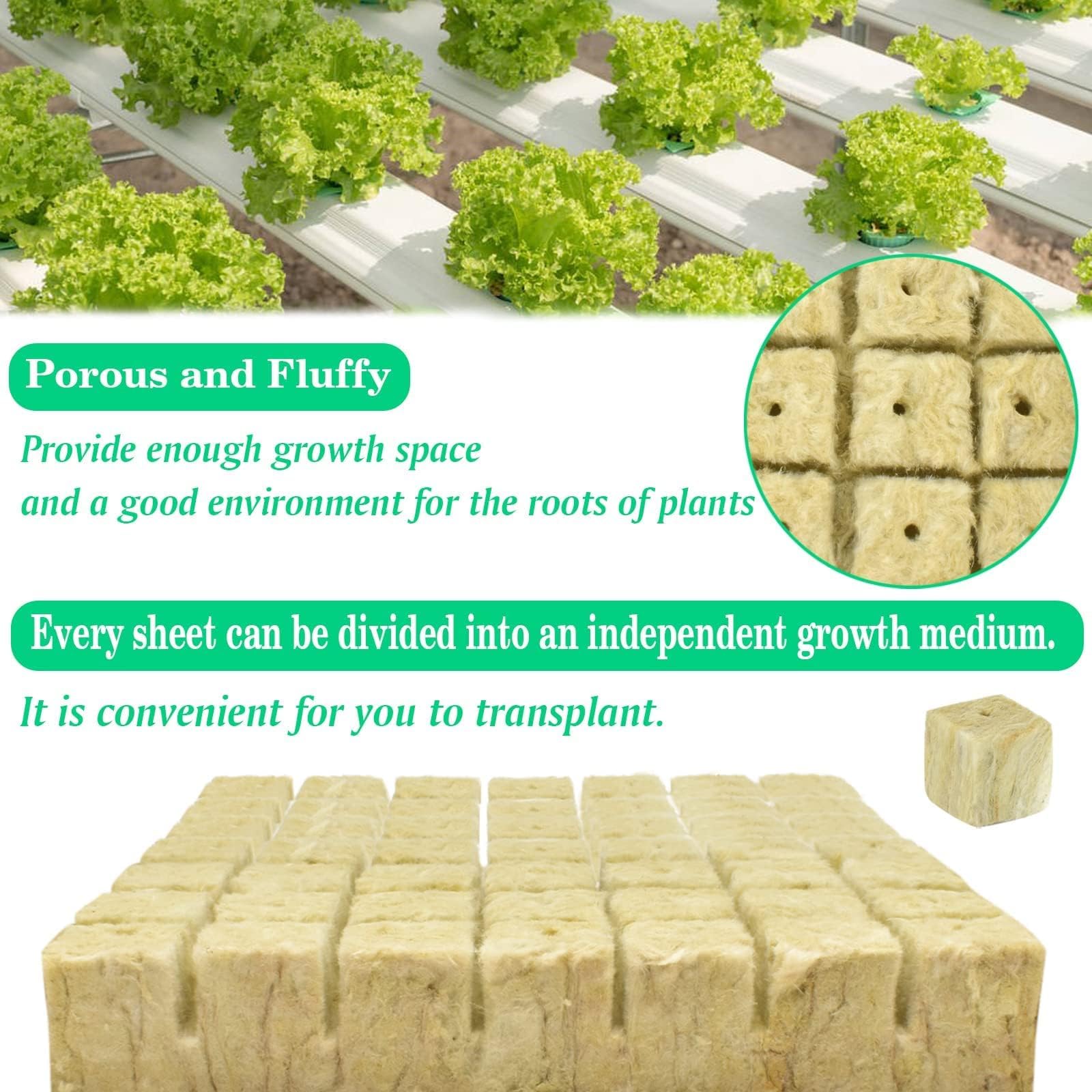 Close-up of Halatool rockwool cube texture
