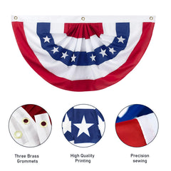Close-up of Halovin flag grommet attachment