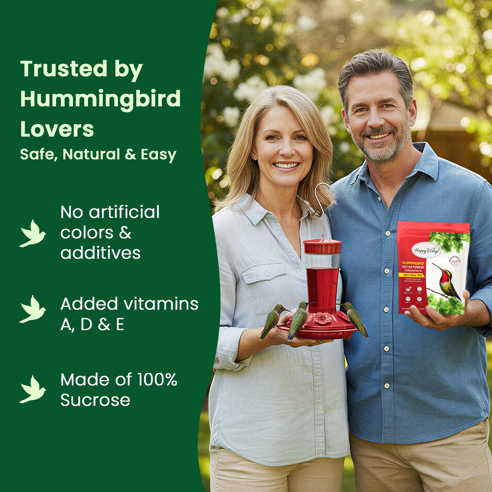 Close-up of Happy Wings Hummingbird Nectar Powder scoop