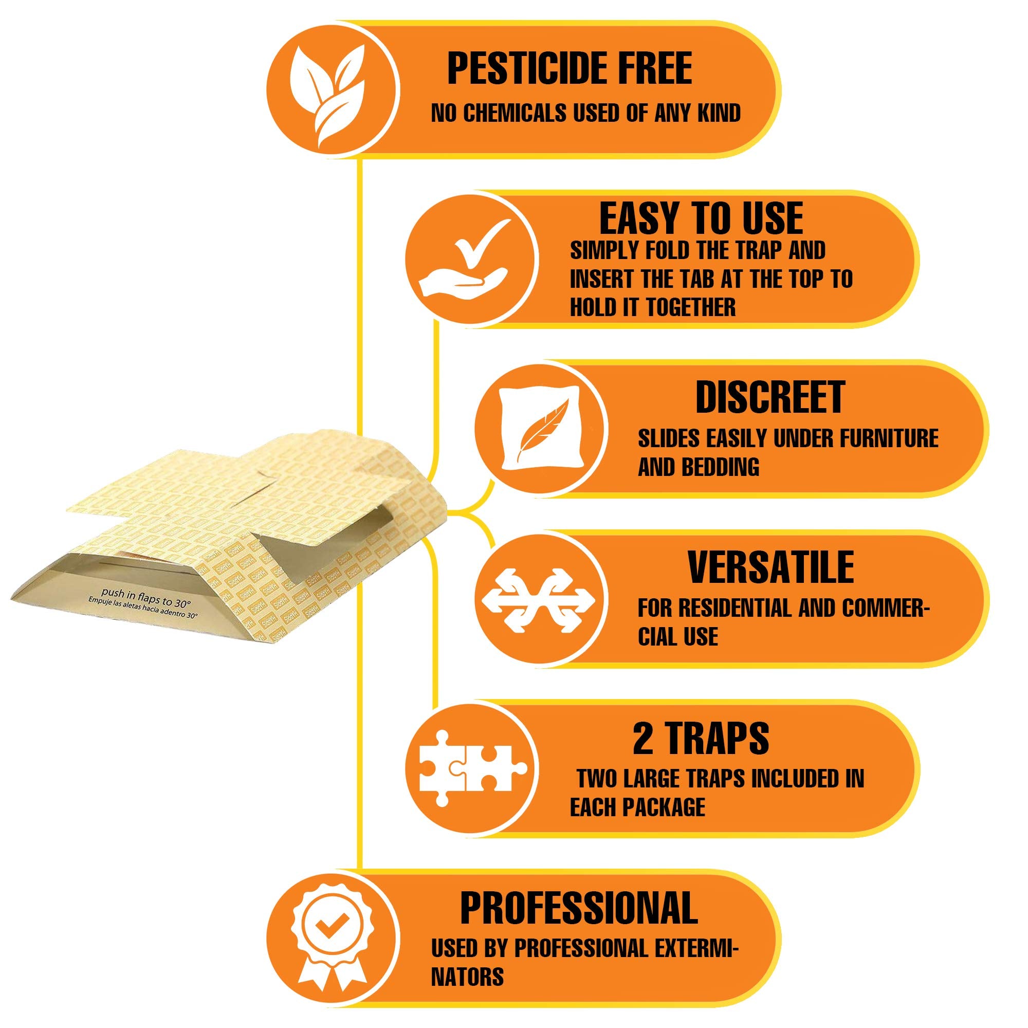 Close-up of HARRIS Cricket Glue Trap adhesive surface