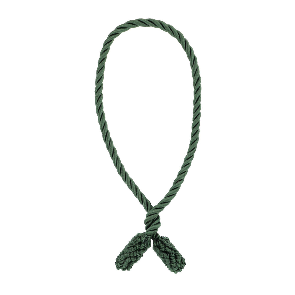 Close-up of Haute Decor green twist ties