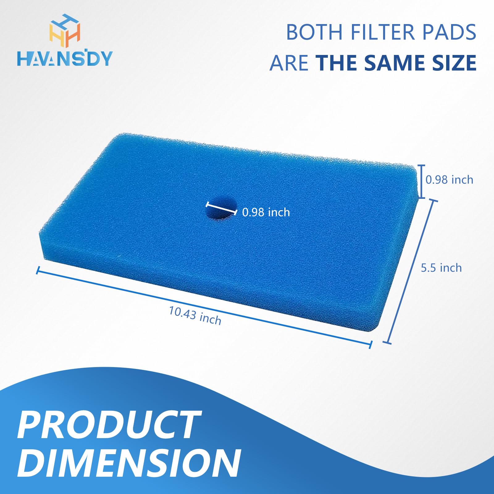 Close-up of HAVANSIDY coarse filter pad