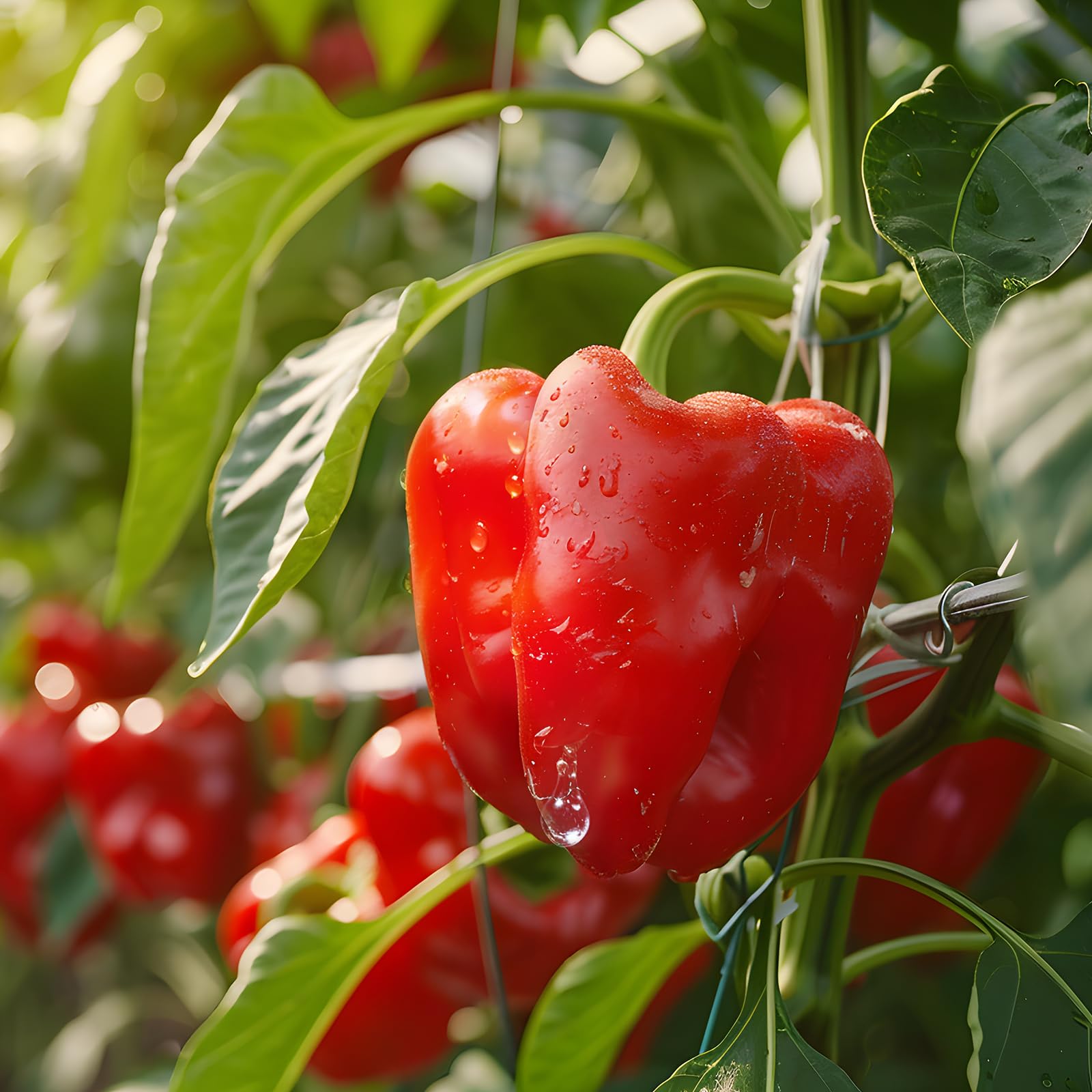 Close-up of heirloom pepper seeds in resealable bag