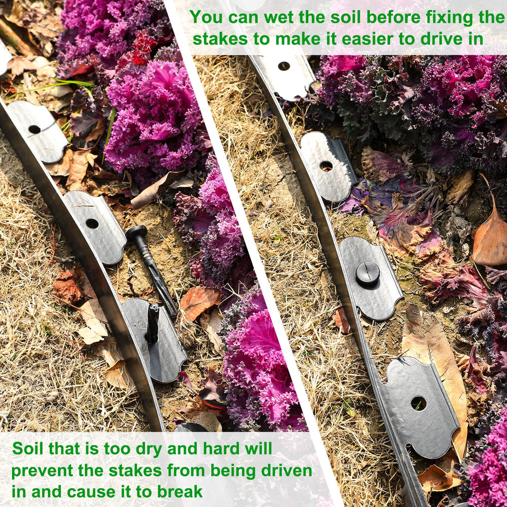 Close-up of Hemikaki Garden Edging spikes