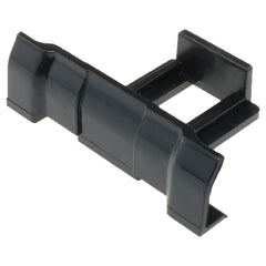 close-up of heyous black solar panel drainage clip