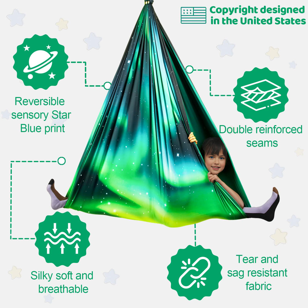Close-up of HiCamer Sensory Swing fabric texture