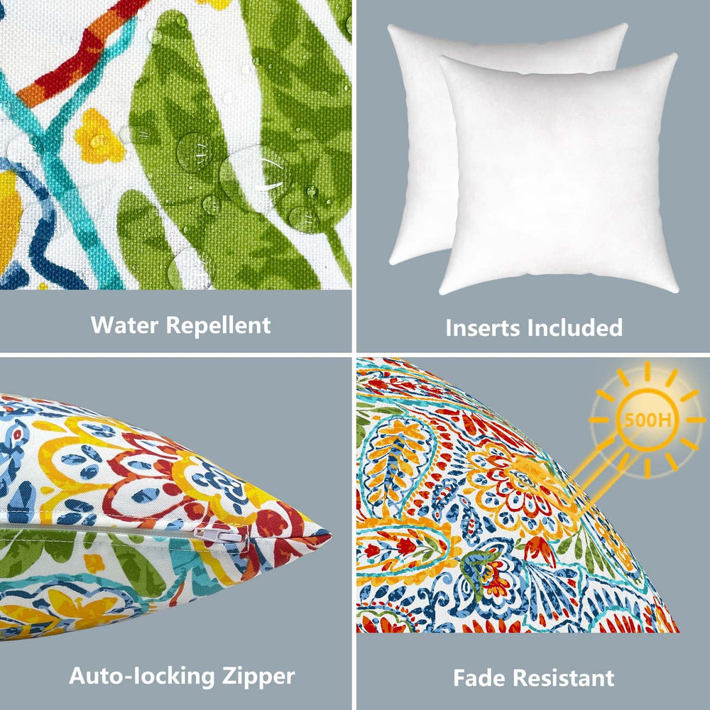 Close-up of hidden zipper on LVTXIII Outdoor Throw Pillow