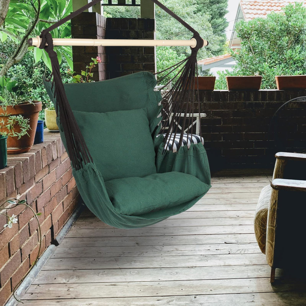 Close-up of Highwild Hammock Chair's steel spreader bar