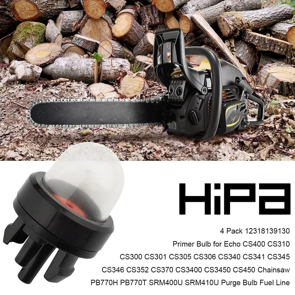 Close-up of Hipa primer bulb in black