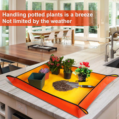 Close-up of HNXTYAOB Potting Mat waterproof fabric