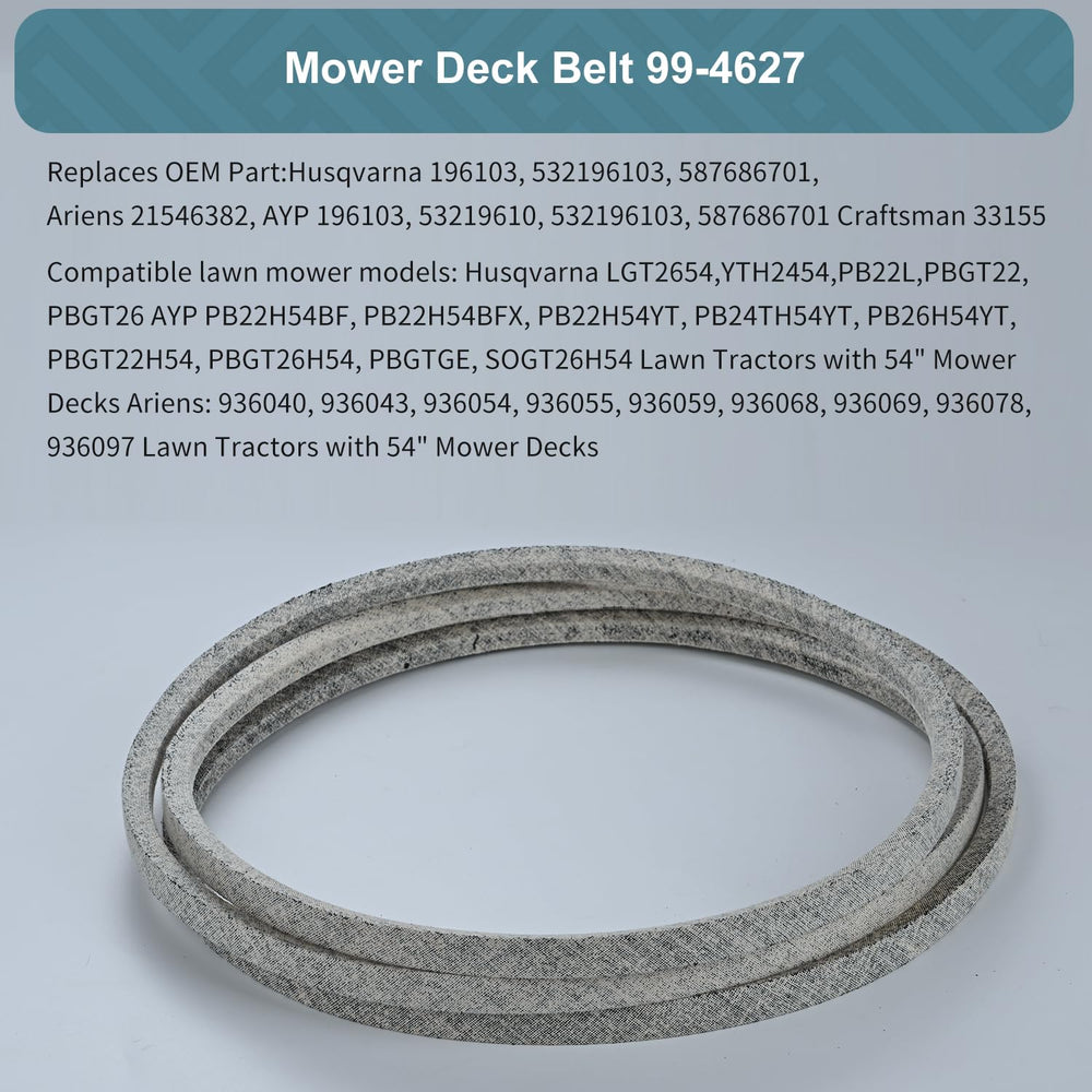 Close-up of Holdly Deck Belt 5/8 x 148'' material