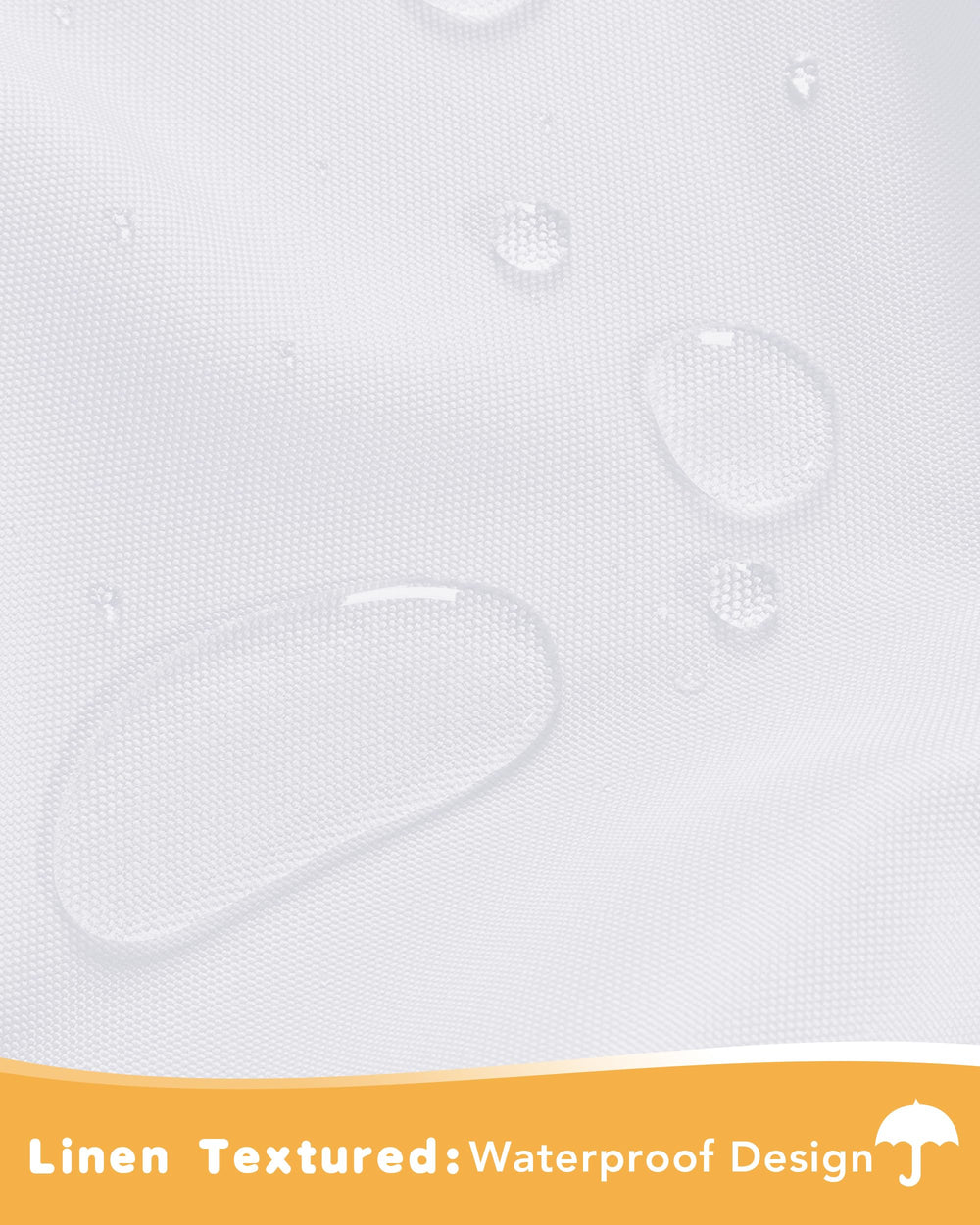Close-up of HolidayIdeas waterproof outdoor curtain grommet