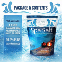 Close-up of Home and Country USA Hot Tub Salt granules