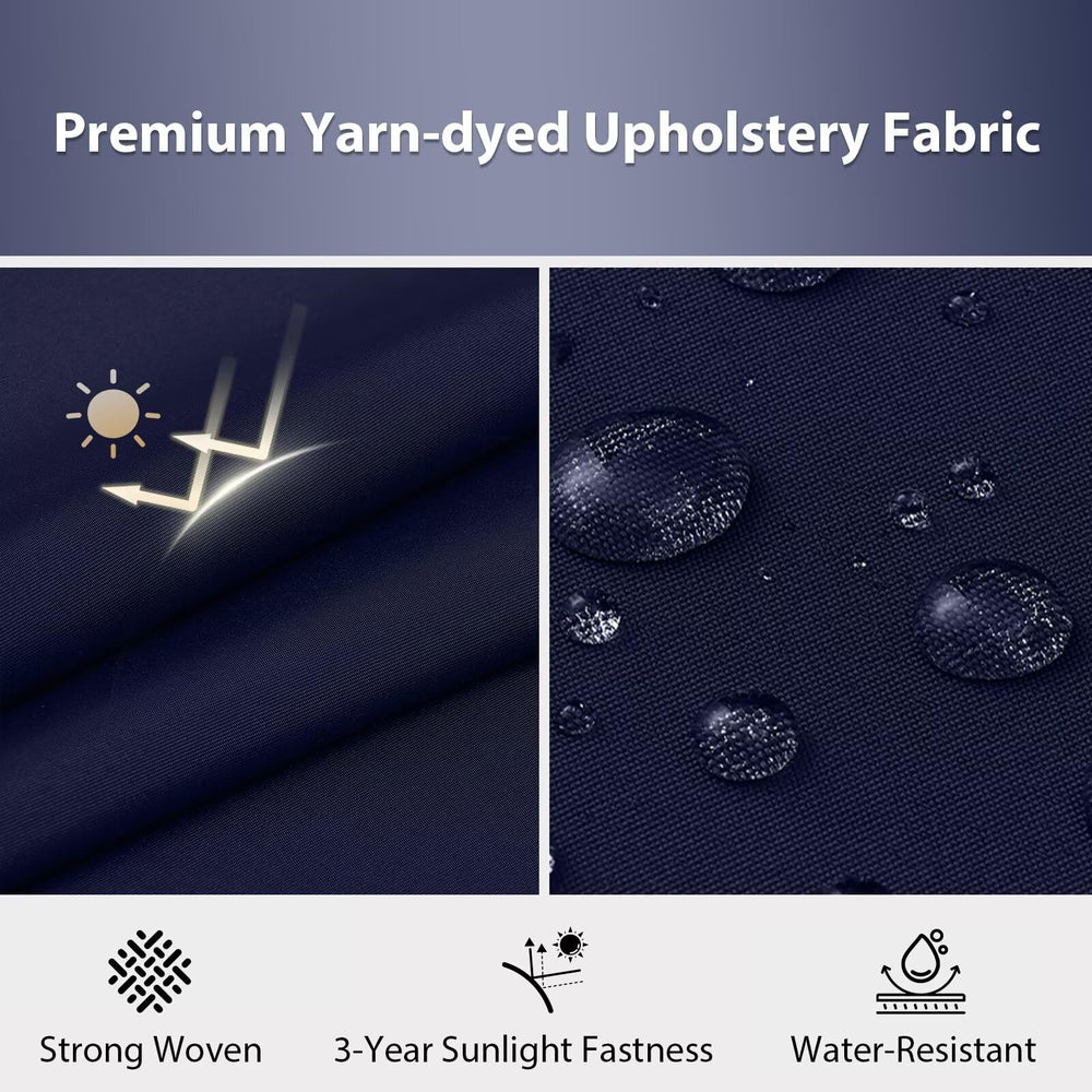 Close-up of HOMELYSIAN outdoor chair cushion with water-resistant fabric