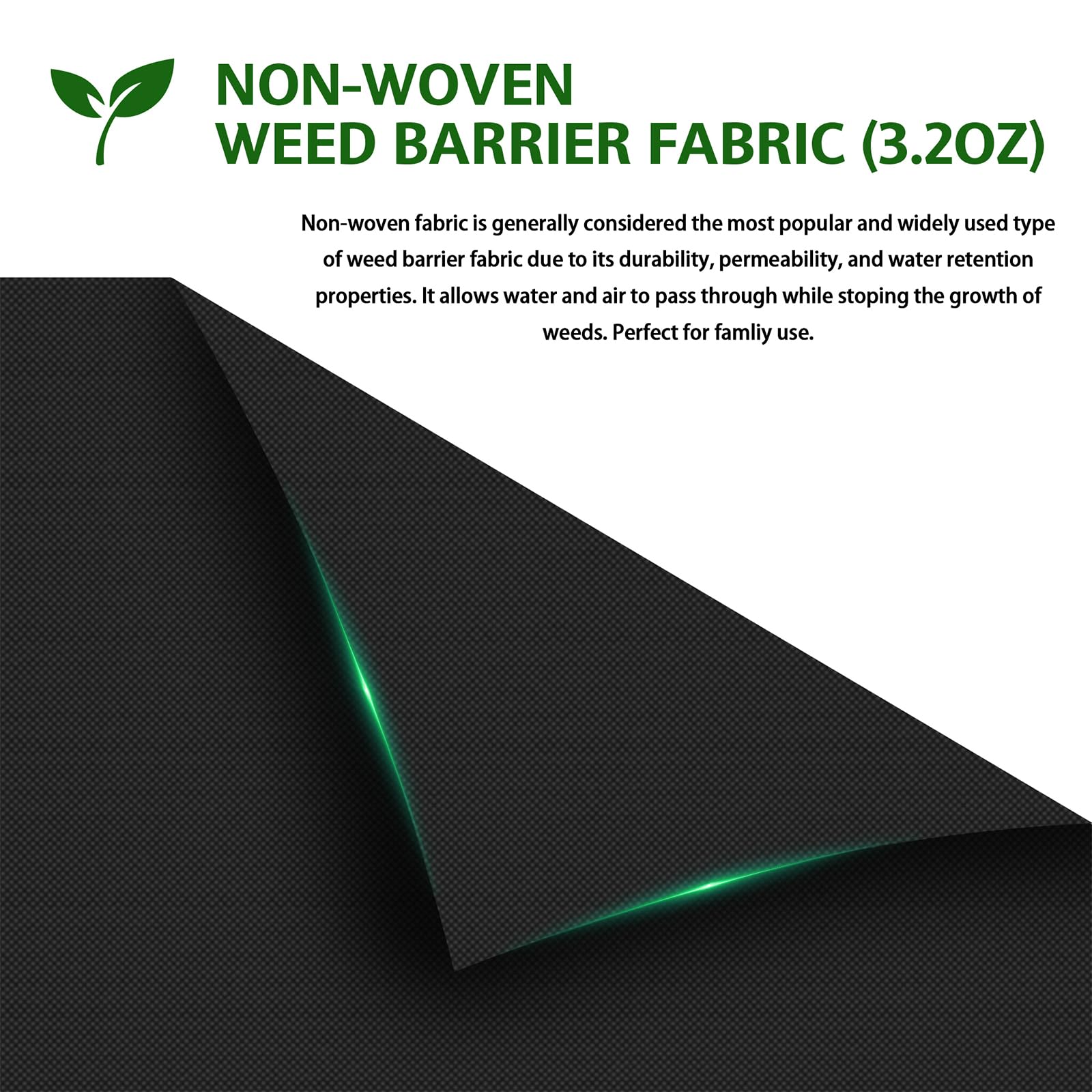 Close-up of HOOPLE landscape fabric texture