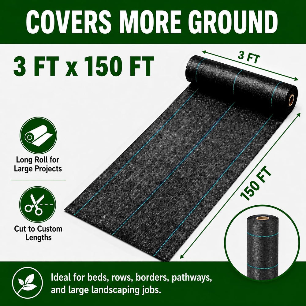 Close-up of HOOPLE weed barrier fabric texture