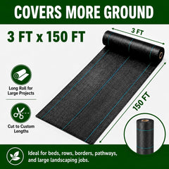 Close-up of HOOPLE weed barrier fabric texture