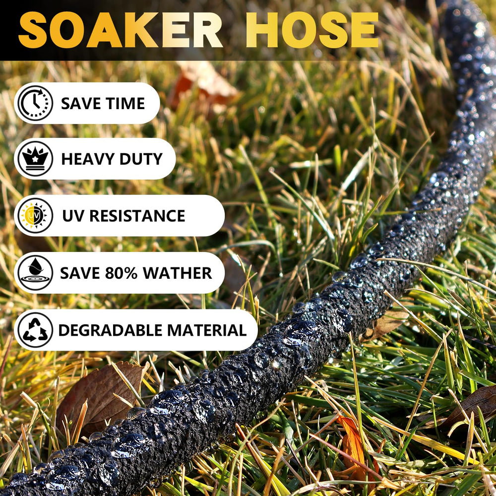 Close-up of Hopegiver soaker hose brass connector
