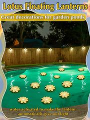 Close-up of Hortsun Floating Lotus Light petals and lily pad