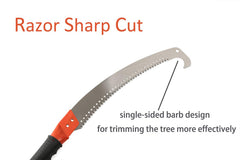 Close-up of HOSKO serrated blade for effective cutting