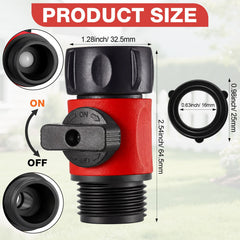 Close-up of Hotop plastic garden hose shut off valve