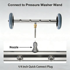 Close-up of Hourleey Undercarriage Cleaner nozzles