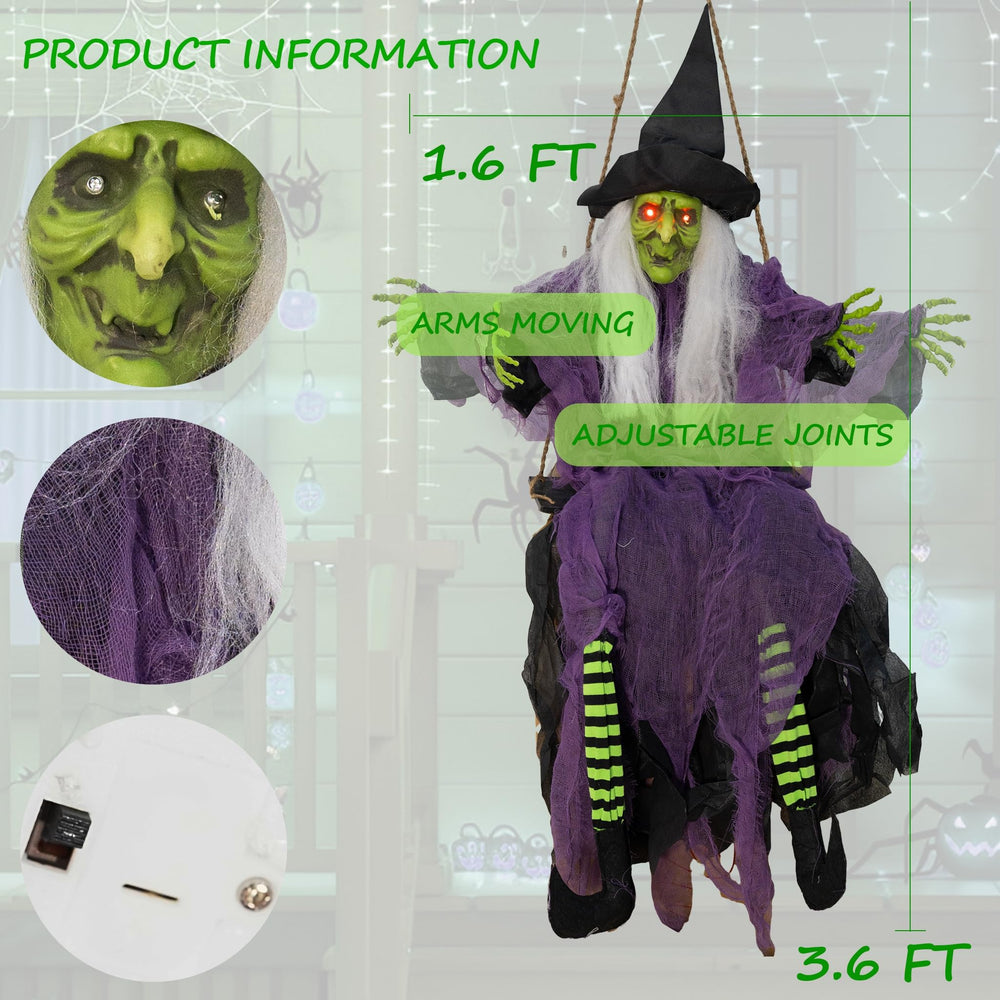 Close-up of Hourleey witch ghost lighted eyes