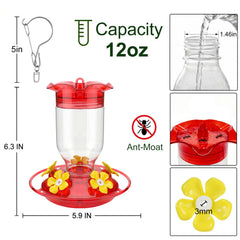 Close-up of Hpewi hummingbird feeder's top ant moat