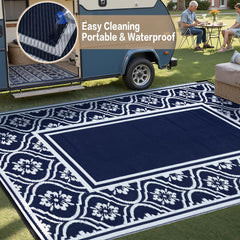 Close-up of HUGEAR rug texture and pattern
