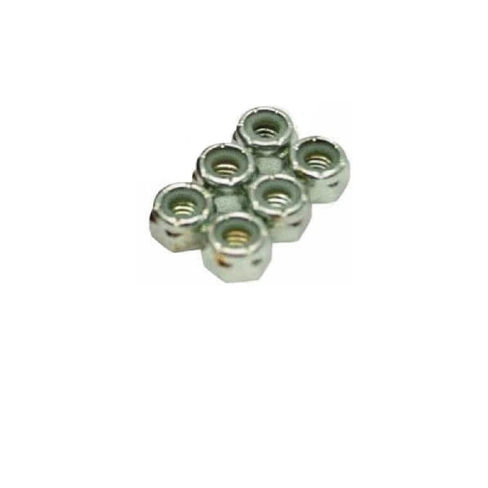 Close-up of Husqvarna shear bolts and nuts