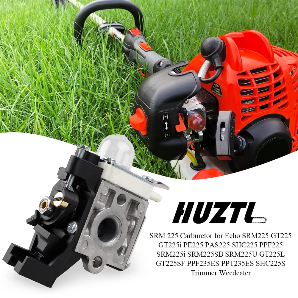 Close-up of HUZTL SRM 225 Carburetor parts and accessories