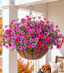 Close-up of HyeFlora artificial bougainvillea flowers