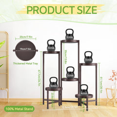 Close-up of iDavosic.ly Plant Stand's sturdy iron construction