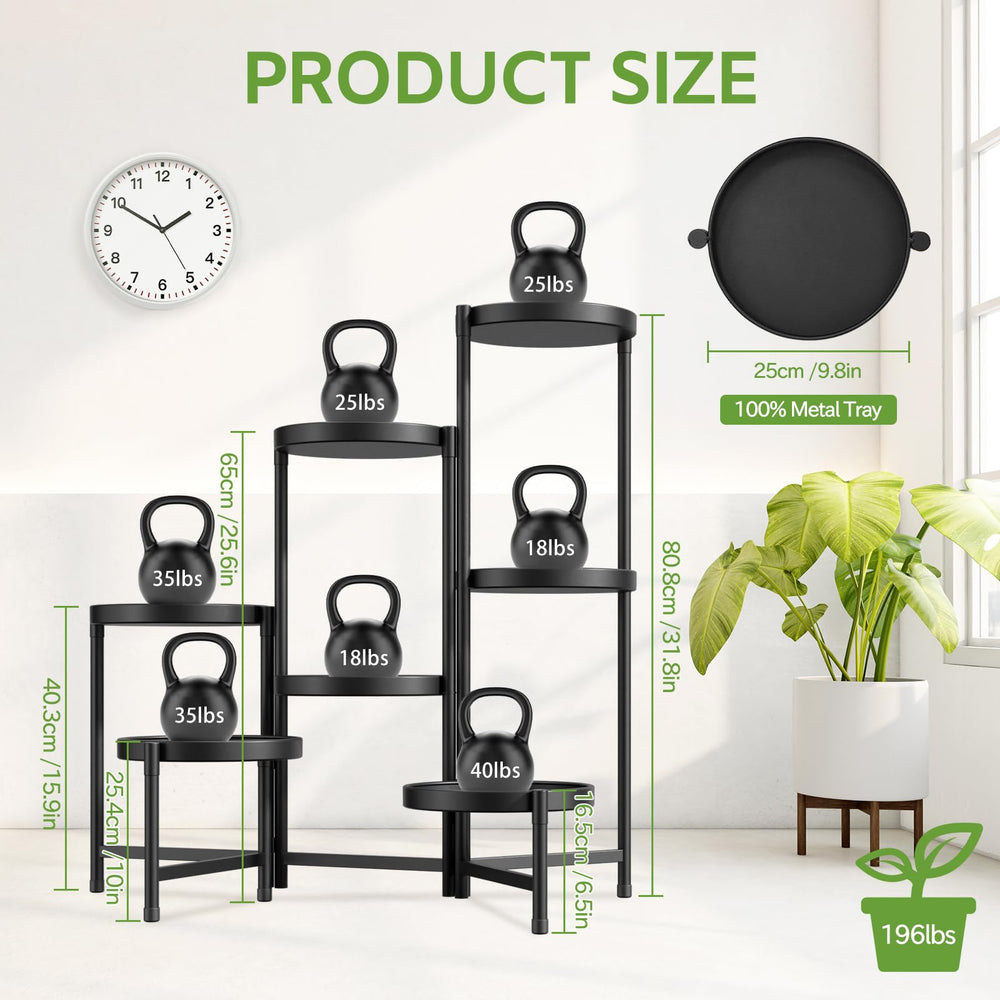 Close-up of iDavosic.ly plant stand tray size