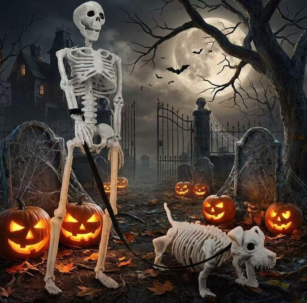 Close-up of IDEAALS skeleton's movable joints and LED lights