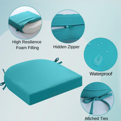 close-up of idee-home outdoor cushion with hidden zipper