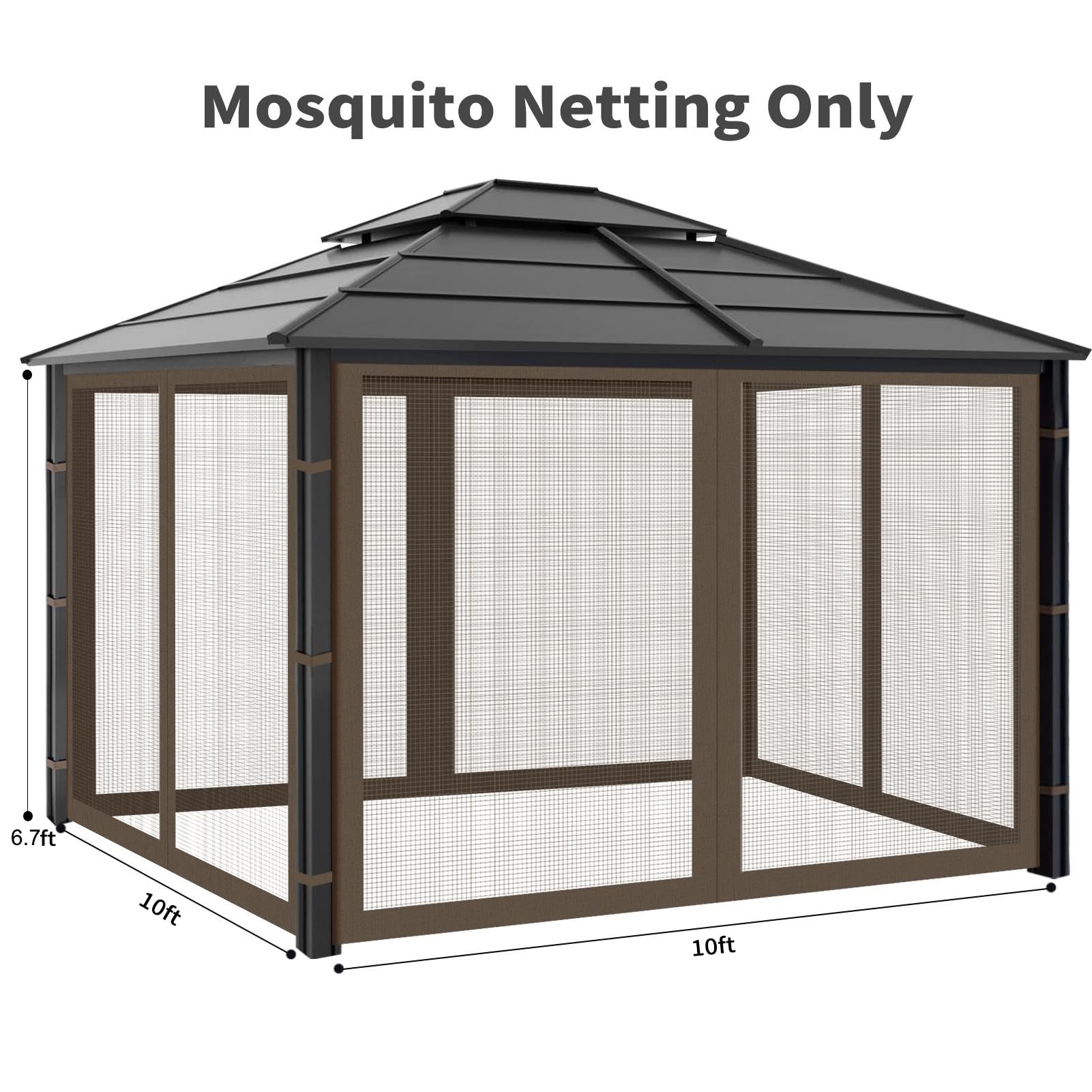 Close-up of Iheqard mosquito netting fabric texture