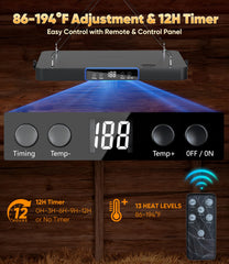 Close-up of ILOJUST chicken coop heater remote control