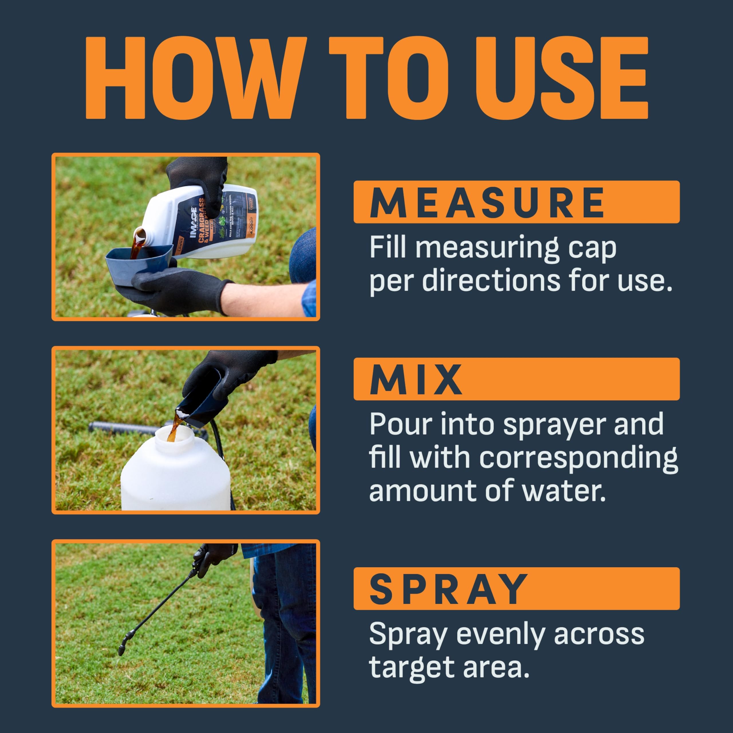 Close-up of Image Lawn Weed & Crabgrass Killer label