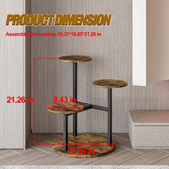 Close-up of INGIORDAR 4 Tier Plant Stand metal frame