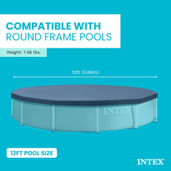 Close-up of Intex Pool Cover drain holes
