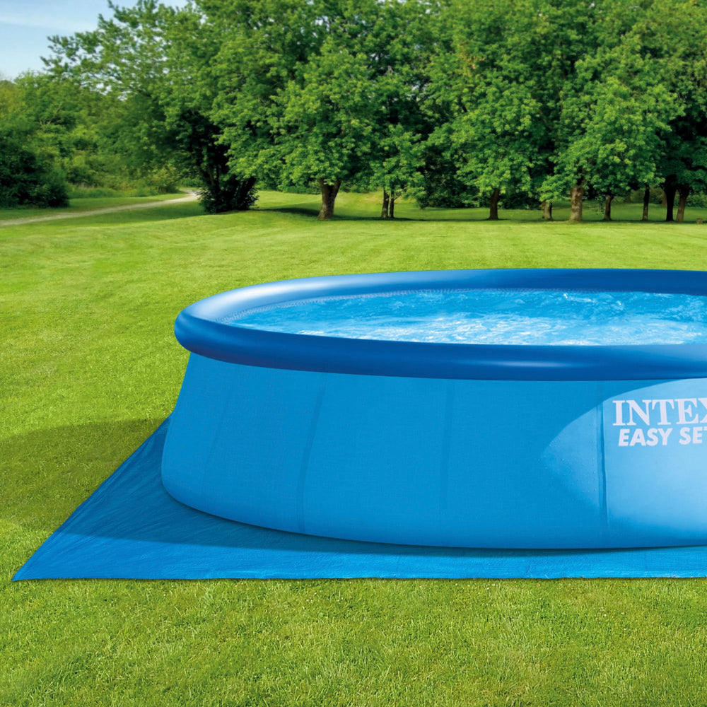Close-up of Intex Pool Ground Cloth material