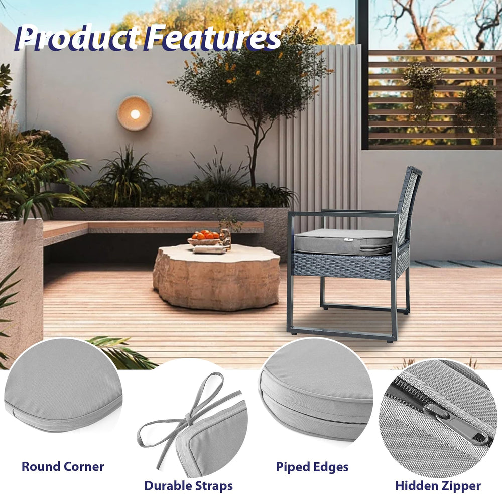 Close-up of IPYNBAP outdoor chair cushion fabric texture
